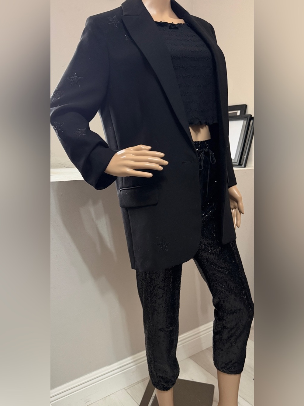 Zadig & Voltaire Viva Strass Star Blazer FR 40
